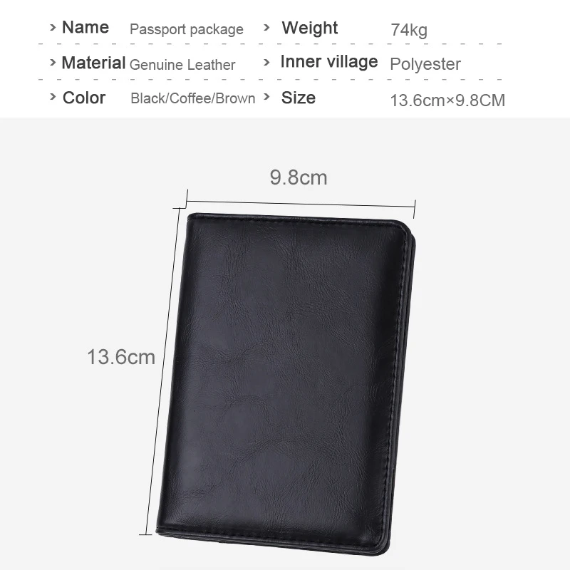 Чехол для паспорта из искусственной кожи держатель кредитных карт дорожный