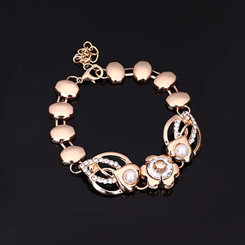 Модная Хрустальная искусственная жемчужина кольцо серьги браслет воротник