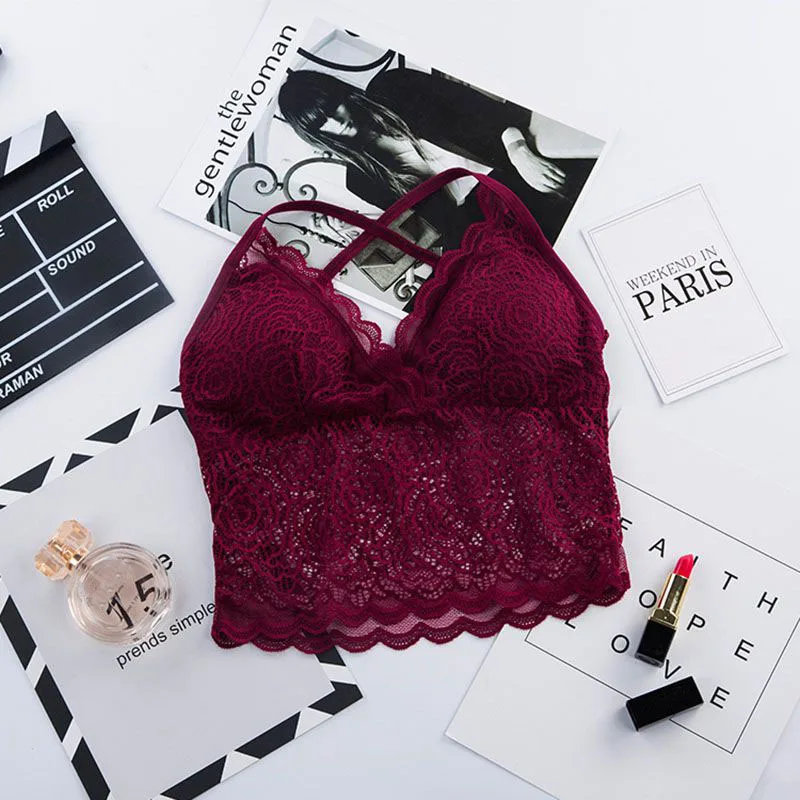 Женский красивый бюстгальтер с мягкими чашечками кружевной топ пуш-ап нижнее