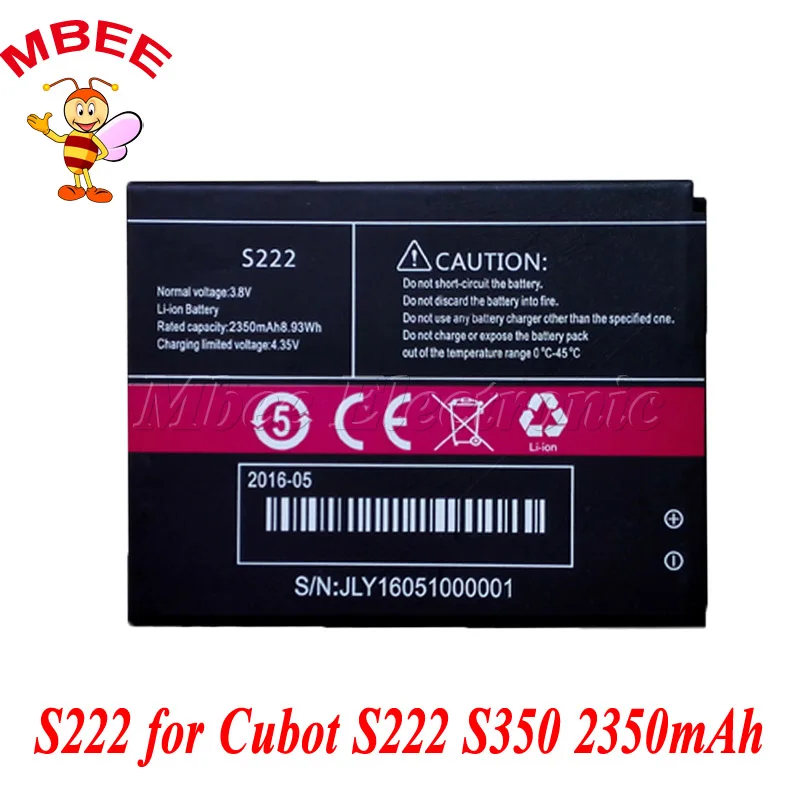 

2350mAh For Cubot S350 S222 Battery Batterie Bateria AKKU Accumulator ACCU PIL