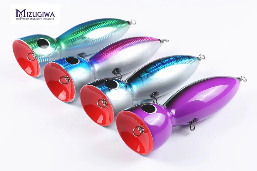 MIZUGIWA морской GT древесный затвор Амберджек тунец Topwater большой Поппер рыболовная