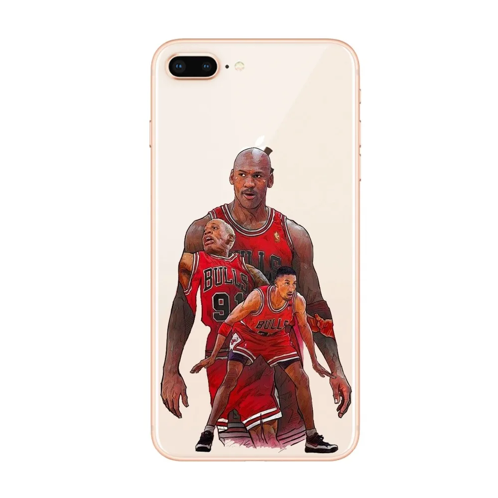 Баскетбольный чехол для телефона Кобе Джеймс Джордан iPhone X XS XR 8 7 6 S Plus 5 5S SE Coque