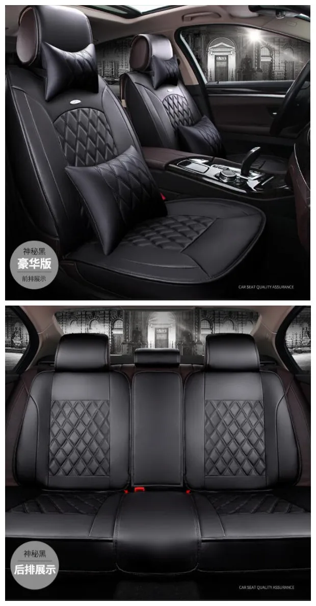 Deluxe Edition 5 Чехол для автокресла из воловьей кожи на заказ для Toyota Prius Venza Corolla RAV4 Camry Estima Previa Land Cruiser Prado Fortuner stylin - Название цвета: Deluxe Edition 5