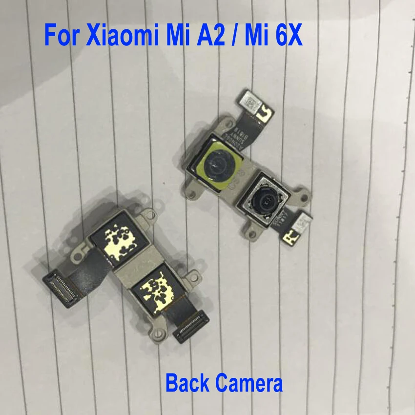 Оригинальная большая основная задняя камера шлейф для Xiaomi mi A2 mi A2/mi 6X mi 6X M6X маленькая запасная фронтальная камера