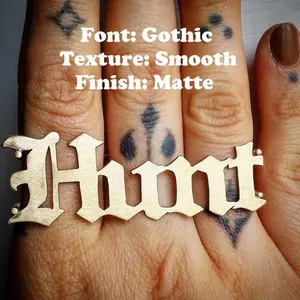 Duoying кольцо с именной табличкой, серебряное кольцо с именной табличкой