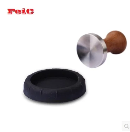 

FeiC 1 pcs Black tamper protection pad/mat espresso tamper pad pressure slip-resistant pad tool silicone mat for Barista