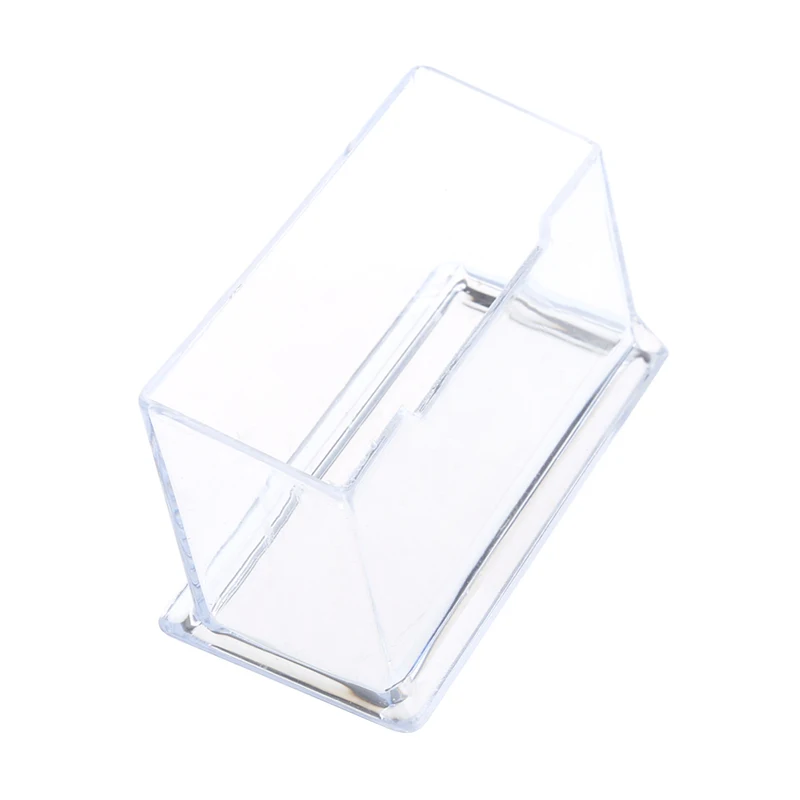 

Clear Business Card Holder Acrylic Plastic Display Stand Rack Desktop Office