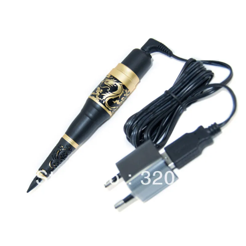 Free Shipping 1Pcs Permanent Makeup Golden Dragon Tattoo Machine Gun Supply | Красота и здоровье