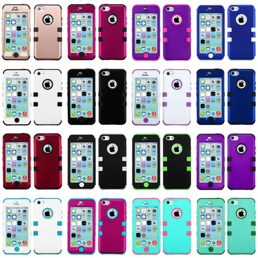 Stylish TUFF Hybrid Phone Protective Hard Case Cover For APPLE iPhone 5C |