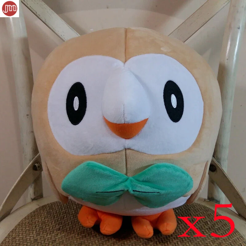 5 шт. Rowlet Мягкие плюшевые игрушечные куклы аниме Peluche Bonecas 15 см оптом