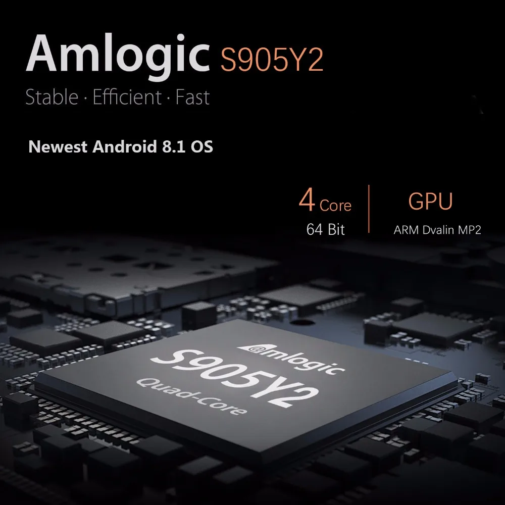 A95X Plus Smart TV Box 4GB Amlogic S905 Y2 Android 8.1 DDR4 32GB ROM 2.4G /5G WiFi USB3.0 BT 4.2 Support 4K HD Media Player | Электроника
