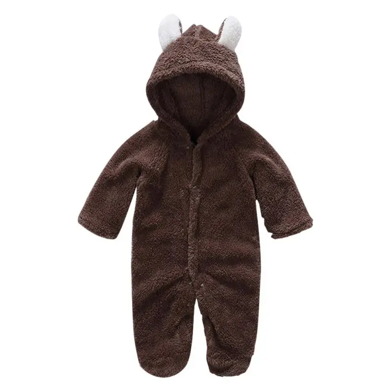 Winter Baby Rompers Boy Girls Clothes Cotton Newborn Toddler Infant Jumpsuits Warm Clothing | Мать и ребенок