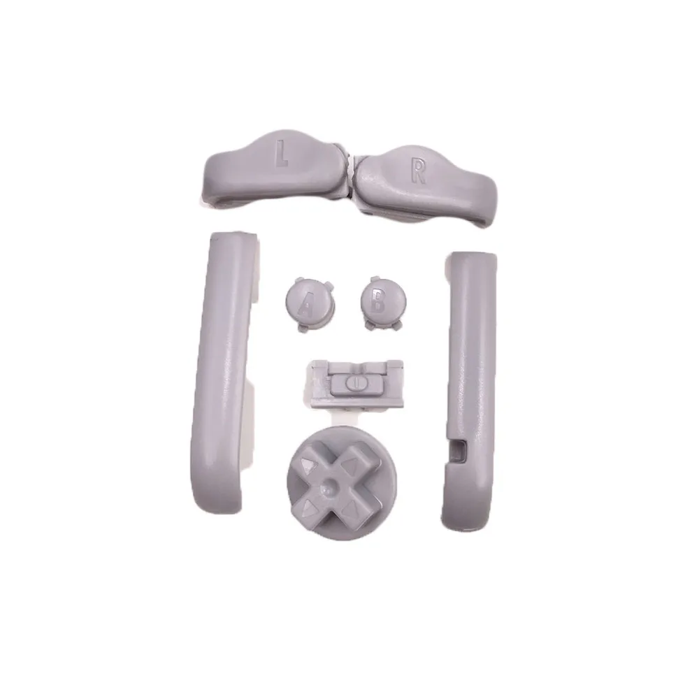Grey Plastic For GBA Buttons A B L R Button D-Pad For Nintendo Game boy Advance - Цвет: Grey