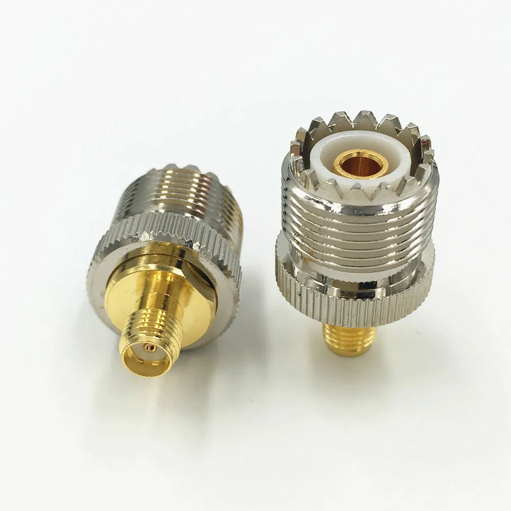 5 шт. латунный SMA Гнездовой разъем для UHF Female SO239 SO 239 Перемычка Штепсель RF