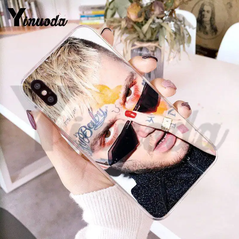Прозрачный чехол для телефона Yinuoda Bad Bunny Maluma Lil Peep iPhone 8 7 6 6S Plus X 5 5S SE 5C XS XR11 11pro