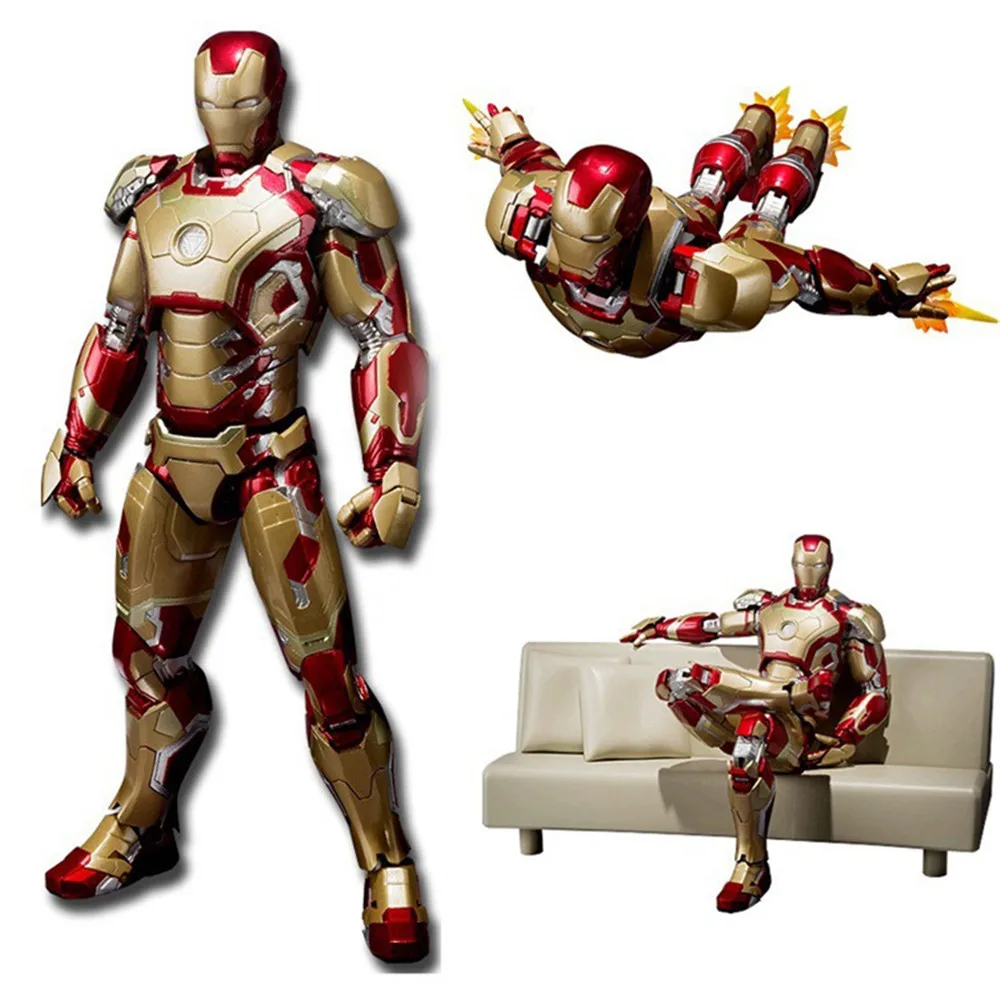 SH Figuarts Железный человек Марка 42 с диван ПВХ фигурка коллекционные модели игрушки