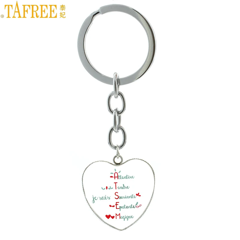 Новинка 2017 подарки на день учителя TAFREE брелок с подвеской надписью je suis une Maitresse qui