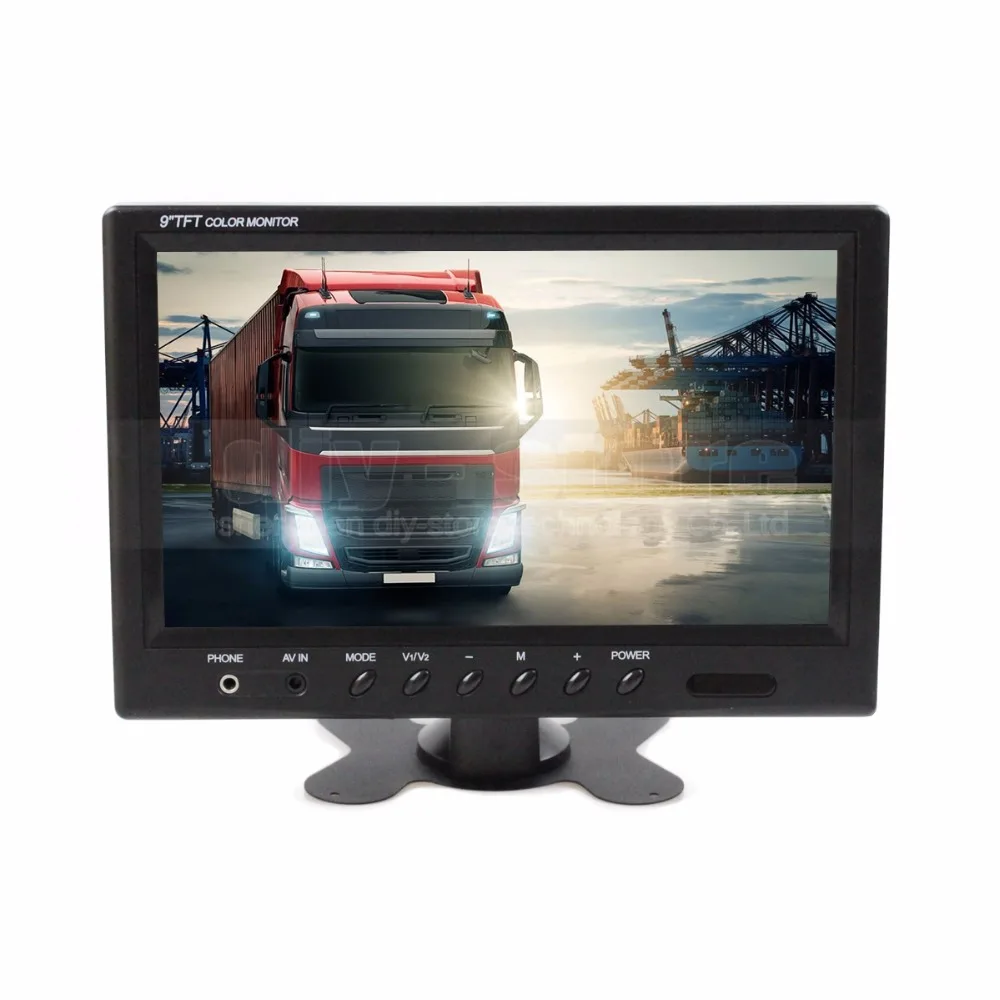Diykit 9 дюймов TFT ЖК-дисплей видео безопасности Мониторы Дисплей обратный заднего