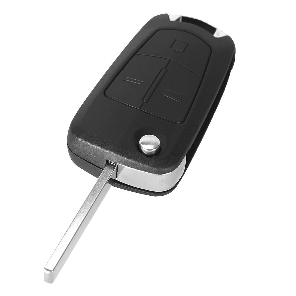 3 Кнопки Замена KEYYOU пустой флип-ключ оболочки для Opel Astra H Corsa D Vectra C Zafira 2 3 кнопки чехол для дистанционного ключа от машины Uncut Blade - Количество кнопок: 3 Кнопки