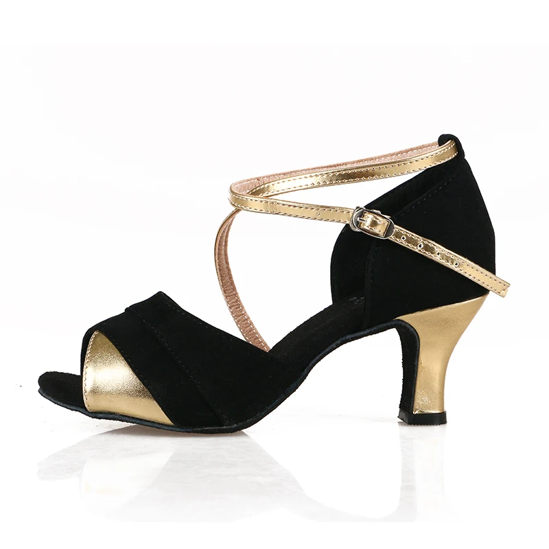 Стандартный латинский обувь женские босоножки для девушек на высоком каблуке из