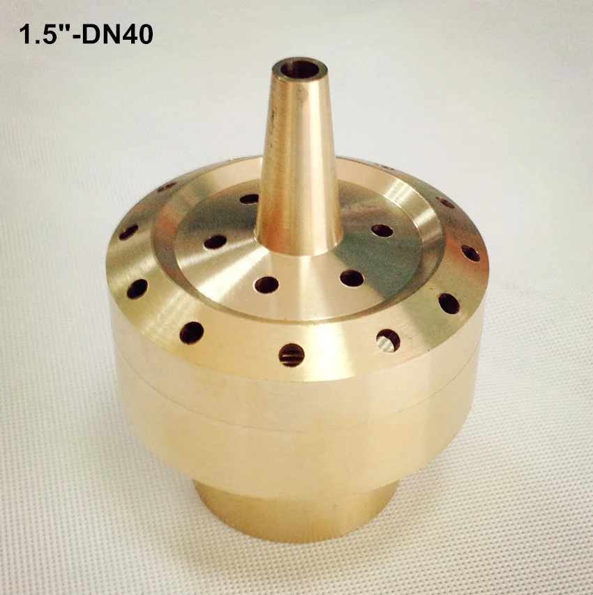 1/" DN15 3/4" DN20 Высококачественная латунная колонна фейерверк головка фонтана сопла - Цвет: DN40