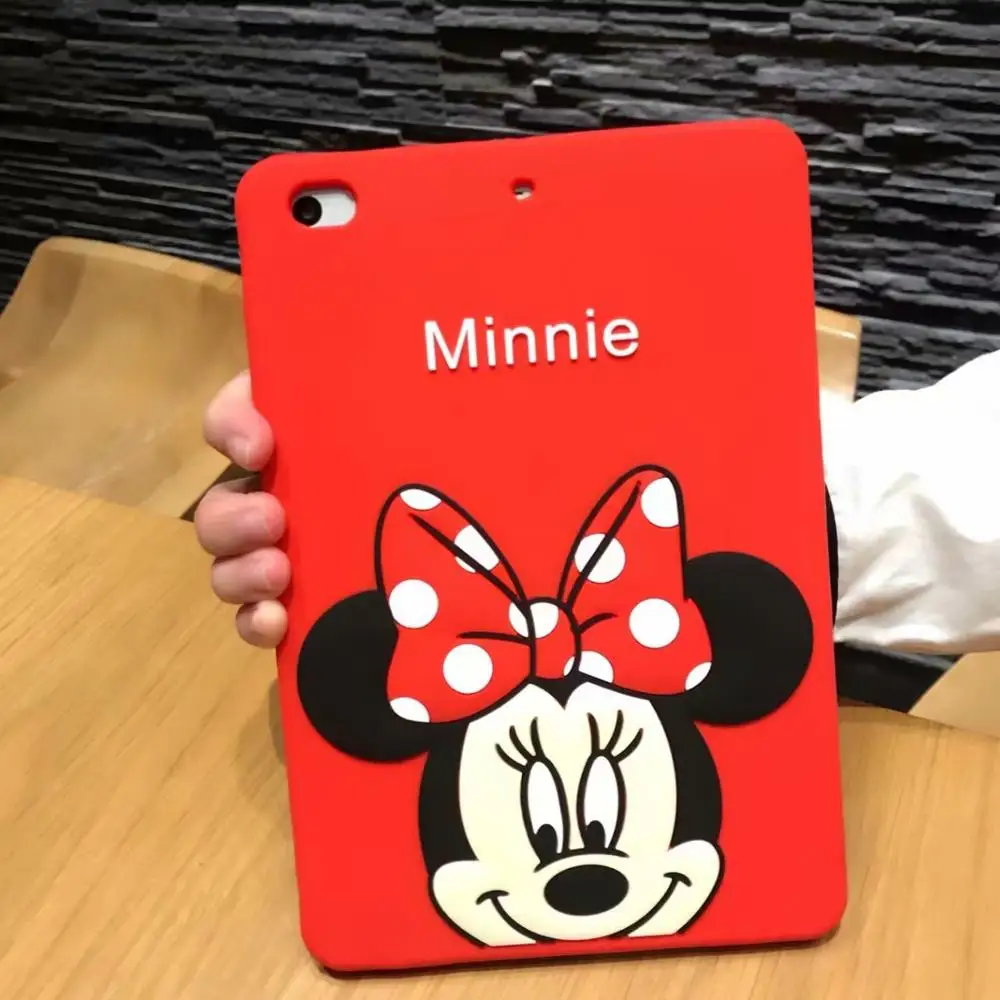For mini 4 Чехол для нового iPad Mini 5 детский безопасный противоударный чехол для iPad Mini 1 2 3 4 7," мультяшный Стенд чехол для планшета s+ ручка - Цвет: For mini 4