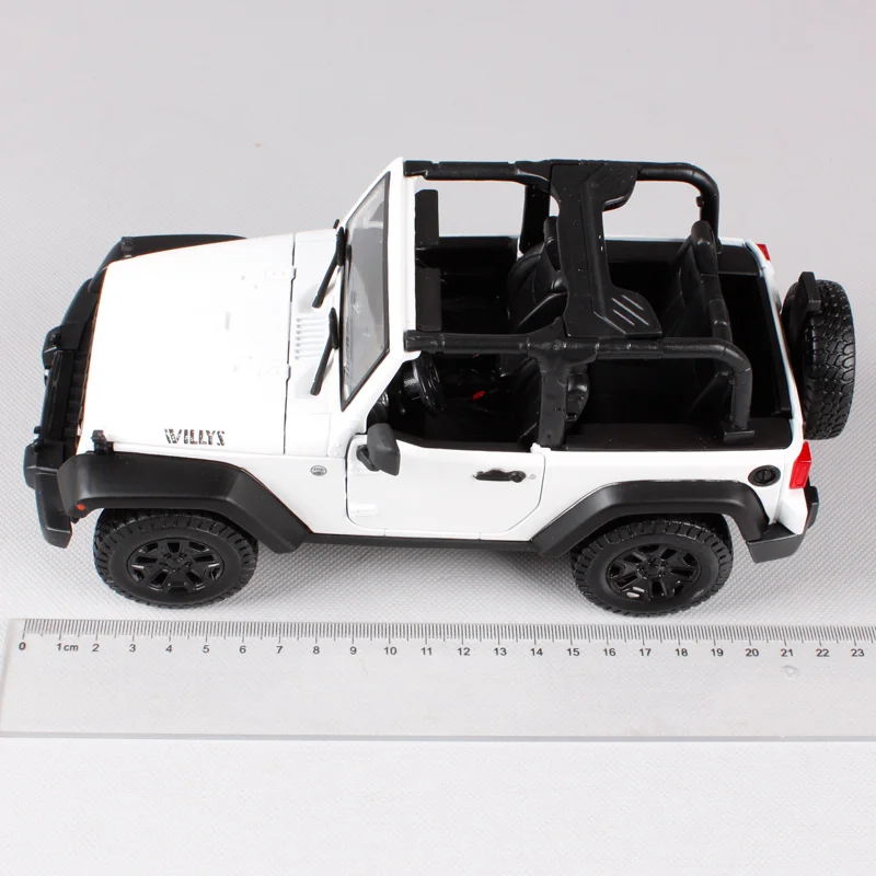 Maisto 1:18 2014 jeep wrangler willys белый красный автомобиль литья под давлением большой