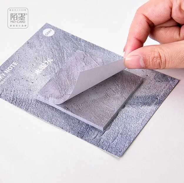 Exclusive Design The Natural Color Self-Adhesive Memo Pad Sticky Notes Sticker Label Escolar Papelaria School Office Supply | Канцтовары