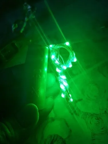 Green 2 м/20 светильники в форме винных бутылок 7 цветов пробки для бутылок светодиодный шнур для бара Рождество Свадьба Вечеринка год украшение Питание от батареи - Испускаемый цвет: Green
