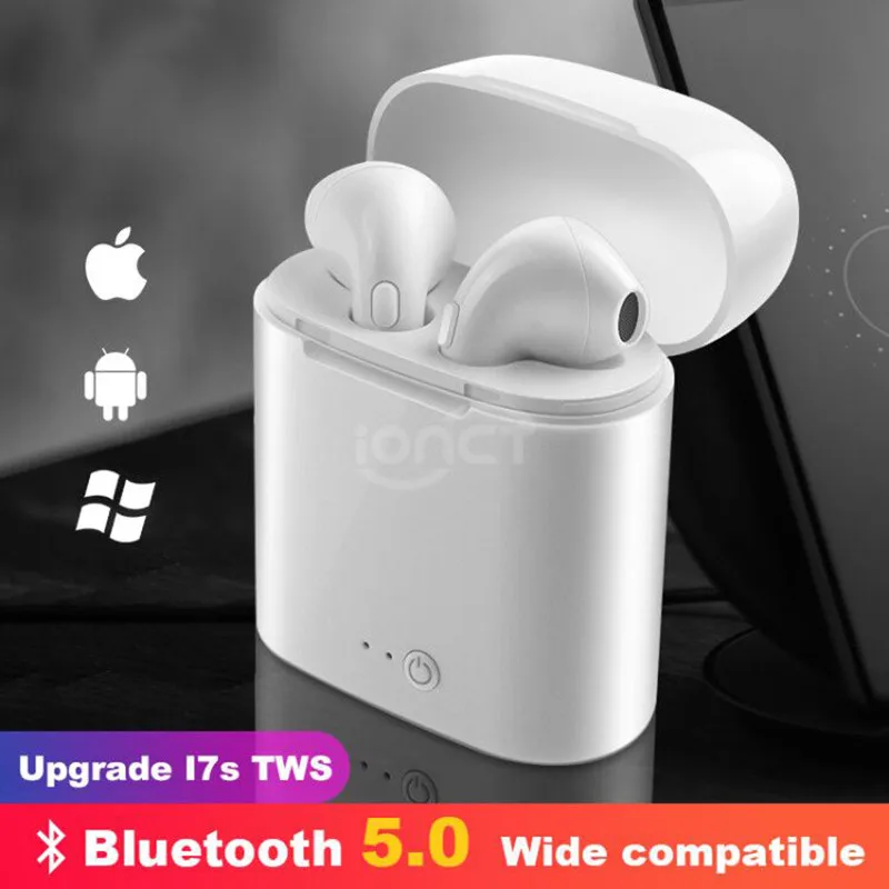I7s TWS 5 0 беспроводные Bluetooth наушники стерео вкладыши гарнитура с зарядным