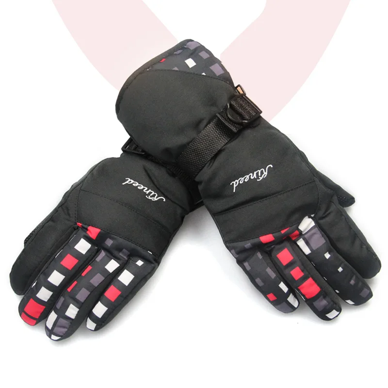 Зимние хлопковые перчатки для сноуборда женские лыжные ветрозащитные