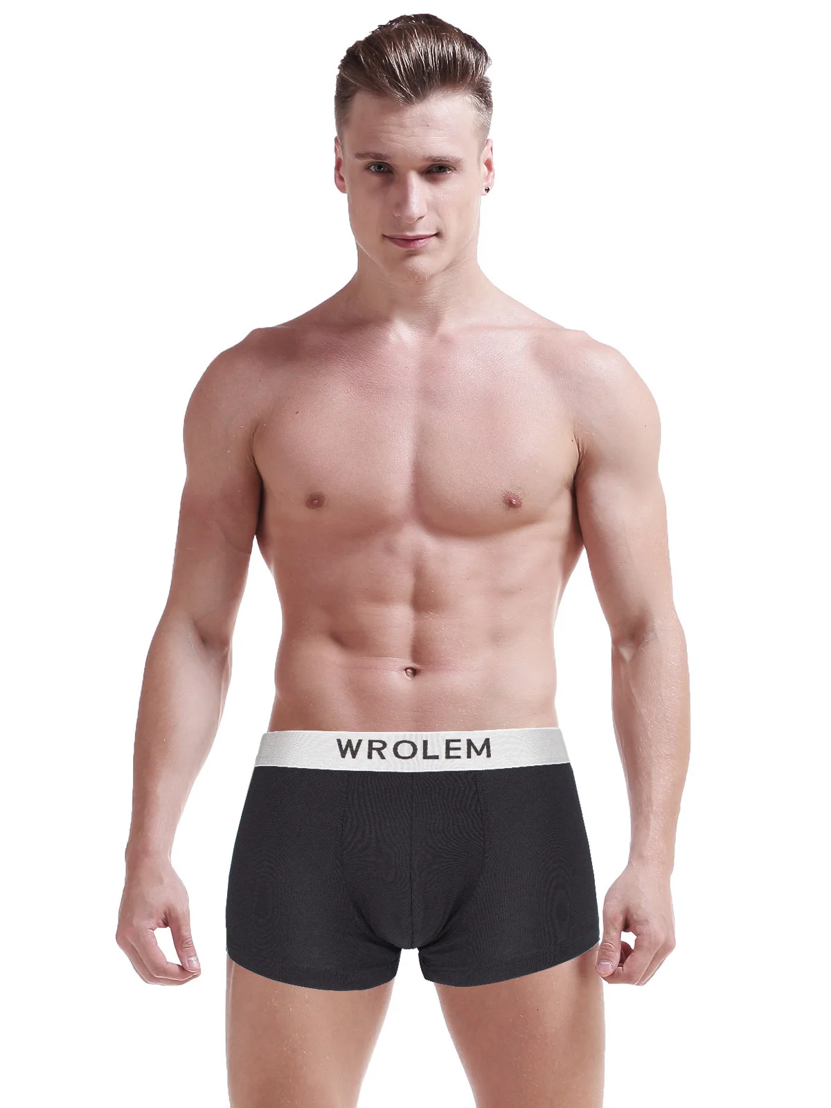 Мужские мягкие трусы боксеры u образный выпуклый дышащий пояс сексуальное нижнее