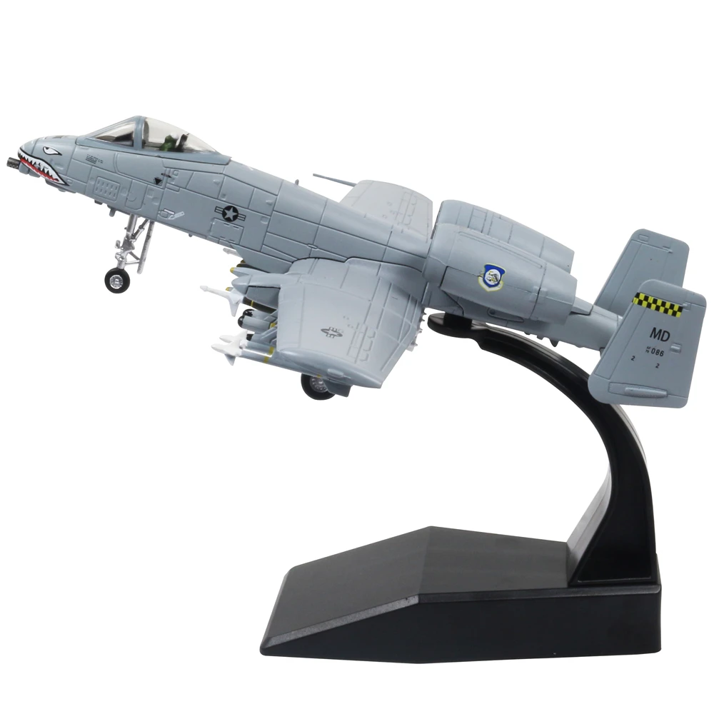1/100 масштаб A 10A Thunderbolt II металлический боец Военная Модель литья под давлением