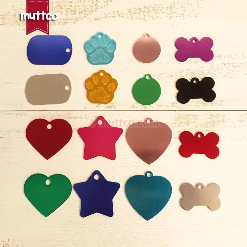 100 шт./лот Бесплатная доставка простая металлическая Пустая Алюминиевая бирка