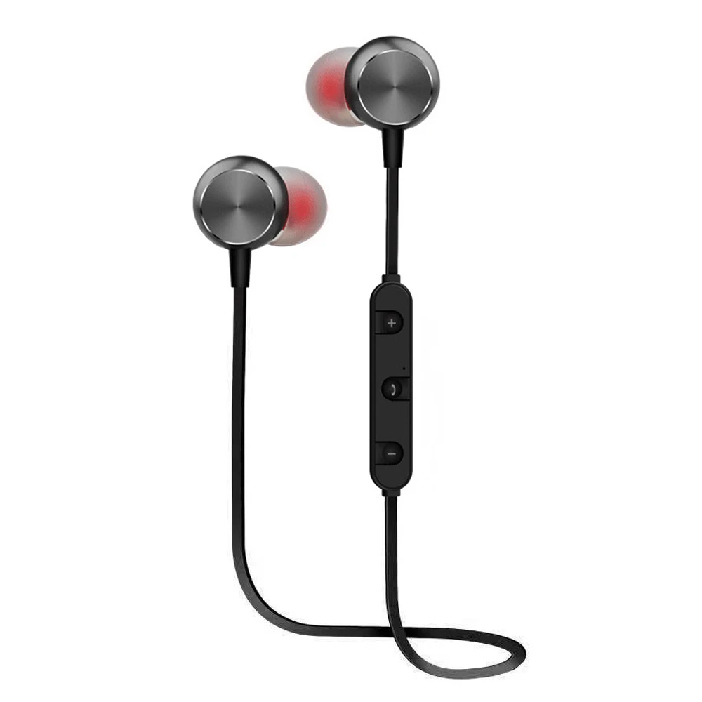 Оригинальные беспроводные Bluetooth наушники BT08 спортивные Металлические Магнитные