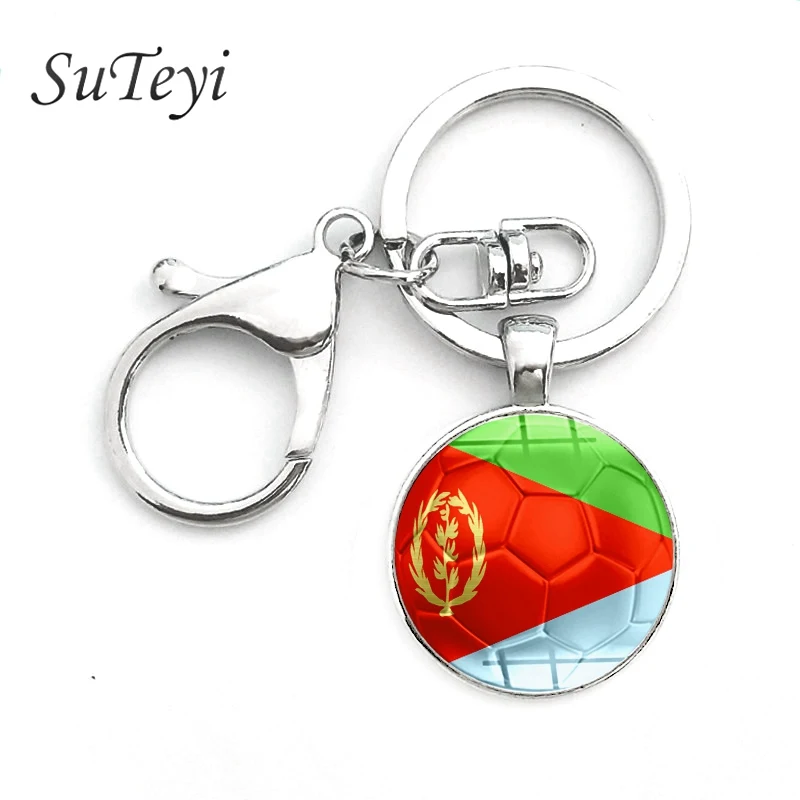 SUTEYI Франция Ватикан город флаги подвеска брелок Филиппины Эритрея стекло