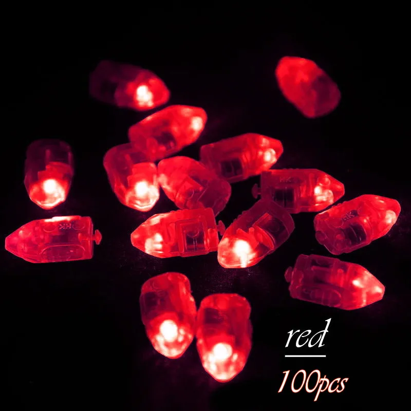 100pcs Red 50 шт./лот светодиодный баллон лампы баллоны фонари белые огни для бумажных воздушных шаров День рождения украшения огни Свадебный светодиодный фонарь s - Цвет: 100pcs Red