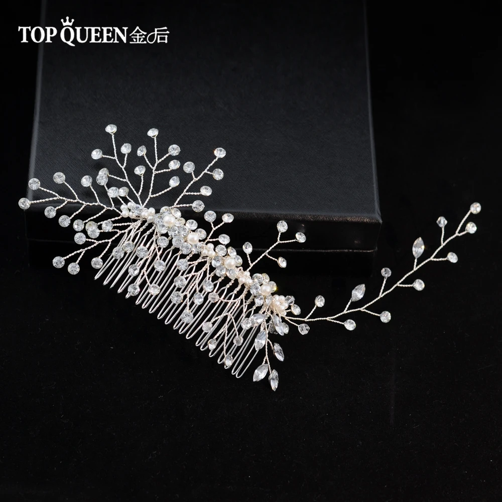 TOPQUEEN, много стилей, украшение для волос, свадебная расческа, свадебные аксессуары для волос, расческа для волос, аксессуары для волос, повязки на голову