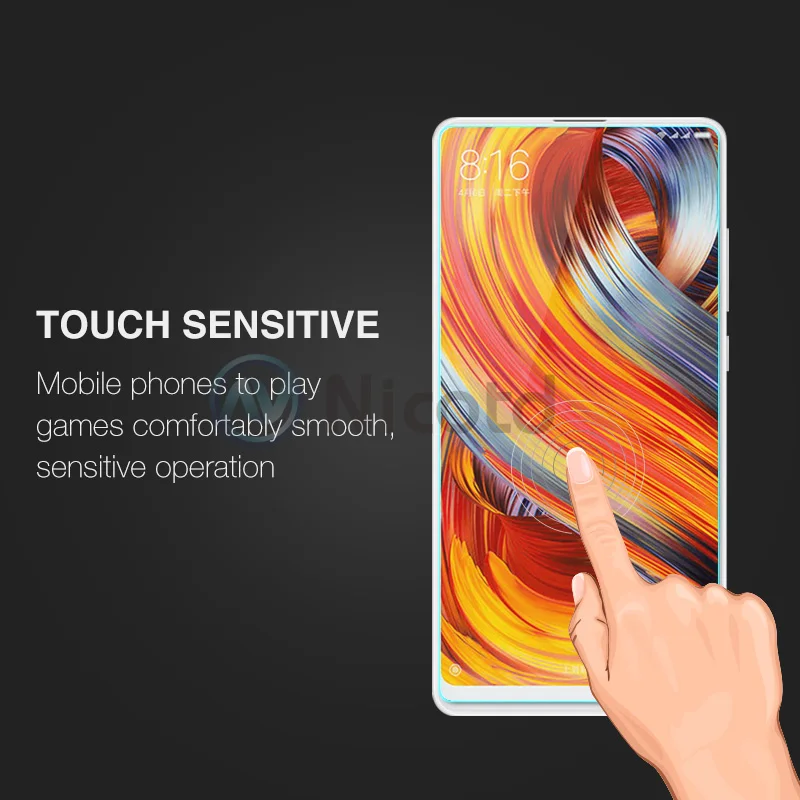 Закаленное стекло с защитой от отпечатков пальцев для Xiaomi Mi 8 Lite MAX MIX 2 6 защитная