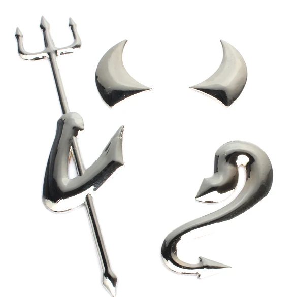 Автомобильный значок эмблема 3D наклейка сплав демоны автомобиль s с вилкой