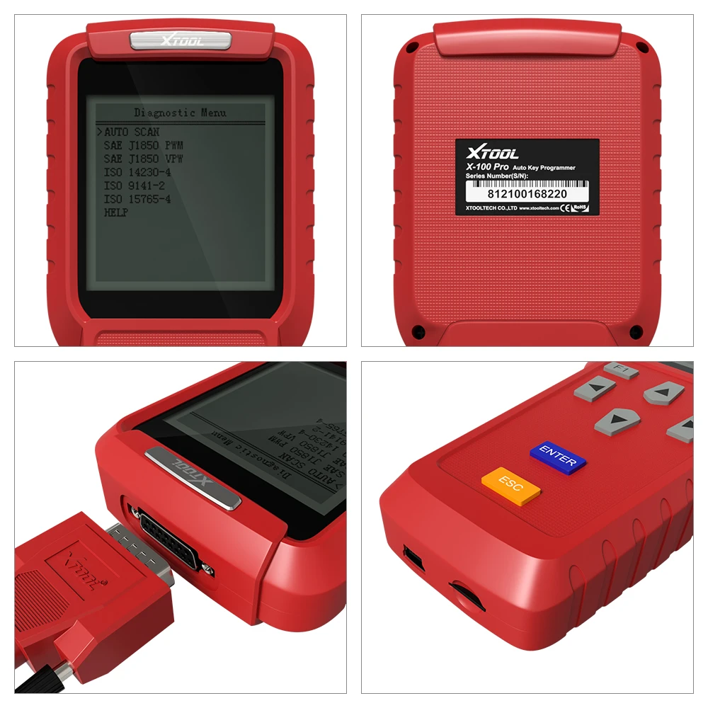 Лучший диагностический инструмент XTOOL X100 Pro OBD2 автомобильный программатор