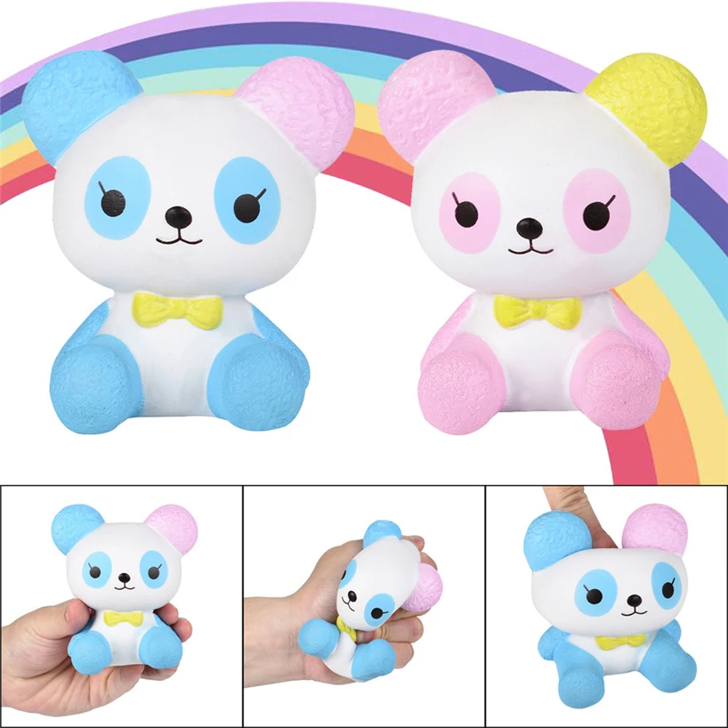 Милая кукла Jumbo Fat Panda Egg Squishy на ремешках для телефона украшение автомобиля