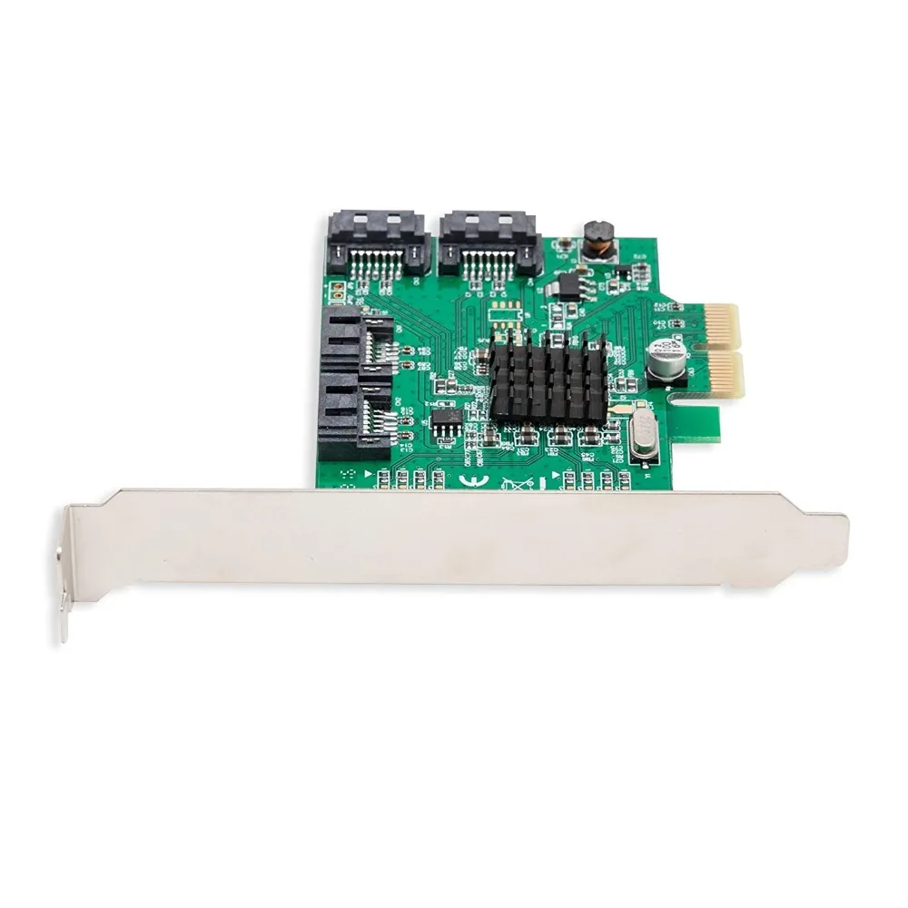 4 порта SATA III PCI e 2 0x2 не RAID жесткий диск контроллер карта Marvel 9235 чипсет плата| |