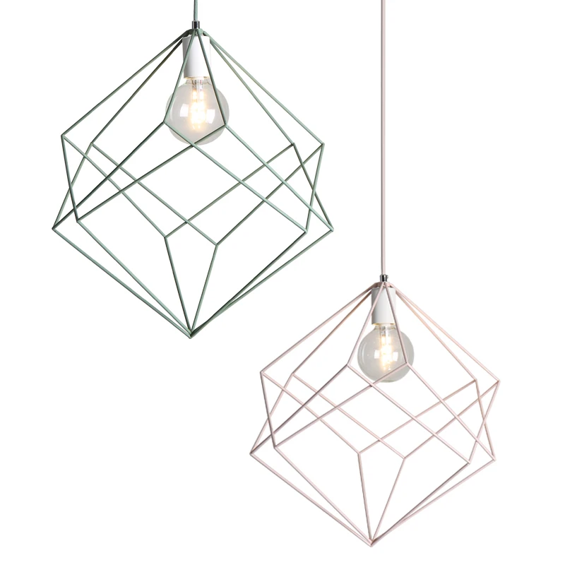 Modern Nordic pendant lights Creative Individuality Restaurant Bedroom kitchen hanging lamps Cafe Bar Window Iron light fixtures | Лампы и