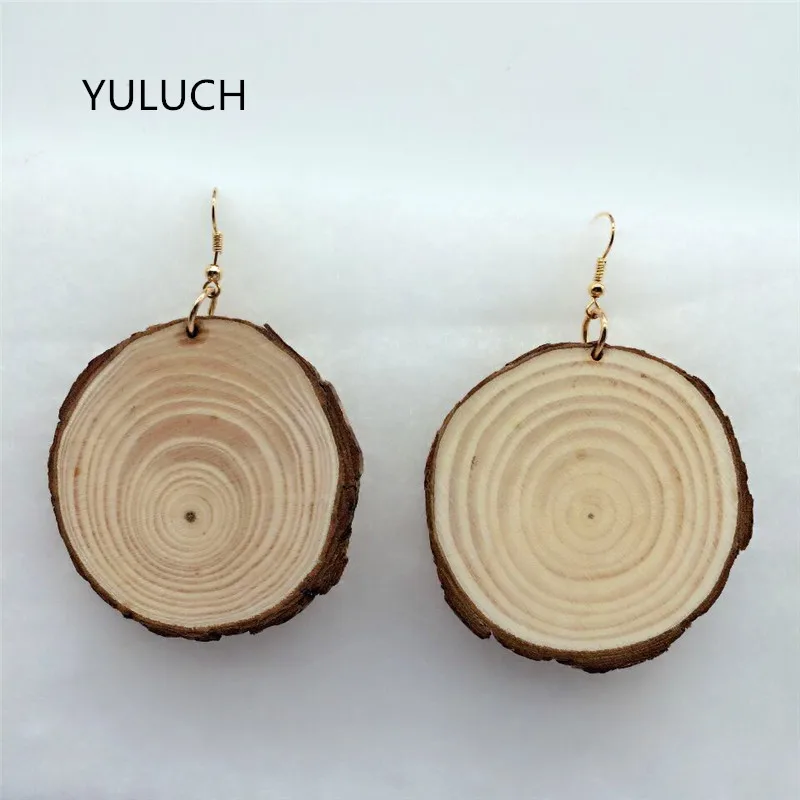 Большие серьги из натурального дерева ручной работы в африканском стиле wood | Серьги-подвески -32803290259