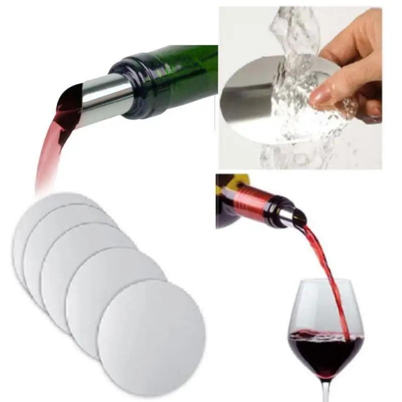 Кухонный барный винный Pourer Stop Drop носик подачи вина Виски серебряные фольги