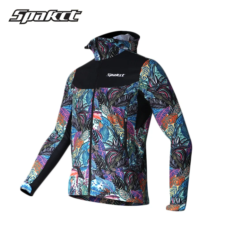 SPAKCT велосипедная Спортивная Двусторонняя куртка с принтом теплая дышащая