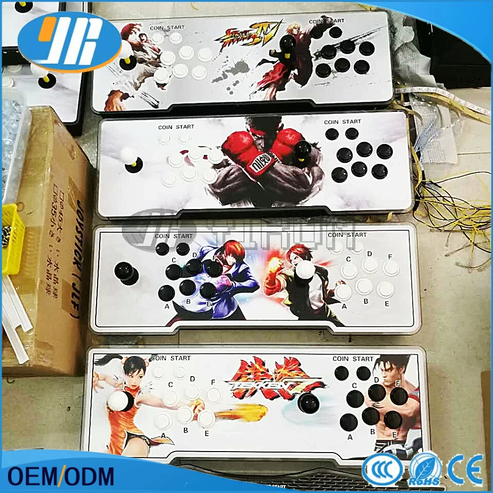 3D игровой автомат 2200 в 1 Multigames HDMI VGA с USB Король бойцов Аркада рокер