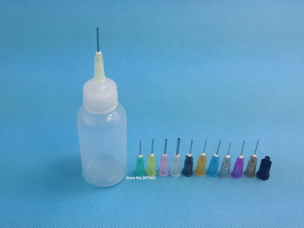 6 компл./Лот 30 мл пустая пластиковая бутылка аппликатор припой Диспенсер флюс
