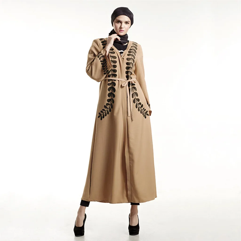 Модное женское мусульманское платье кафтан Летнее Длинное Платье для девочек